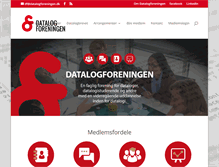 Tablet Screenshot of datalogforeningen.dk